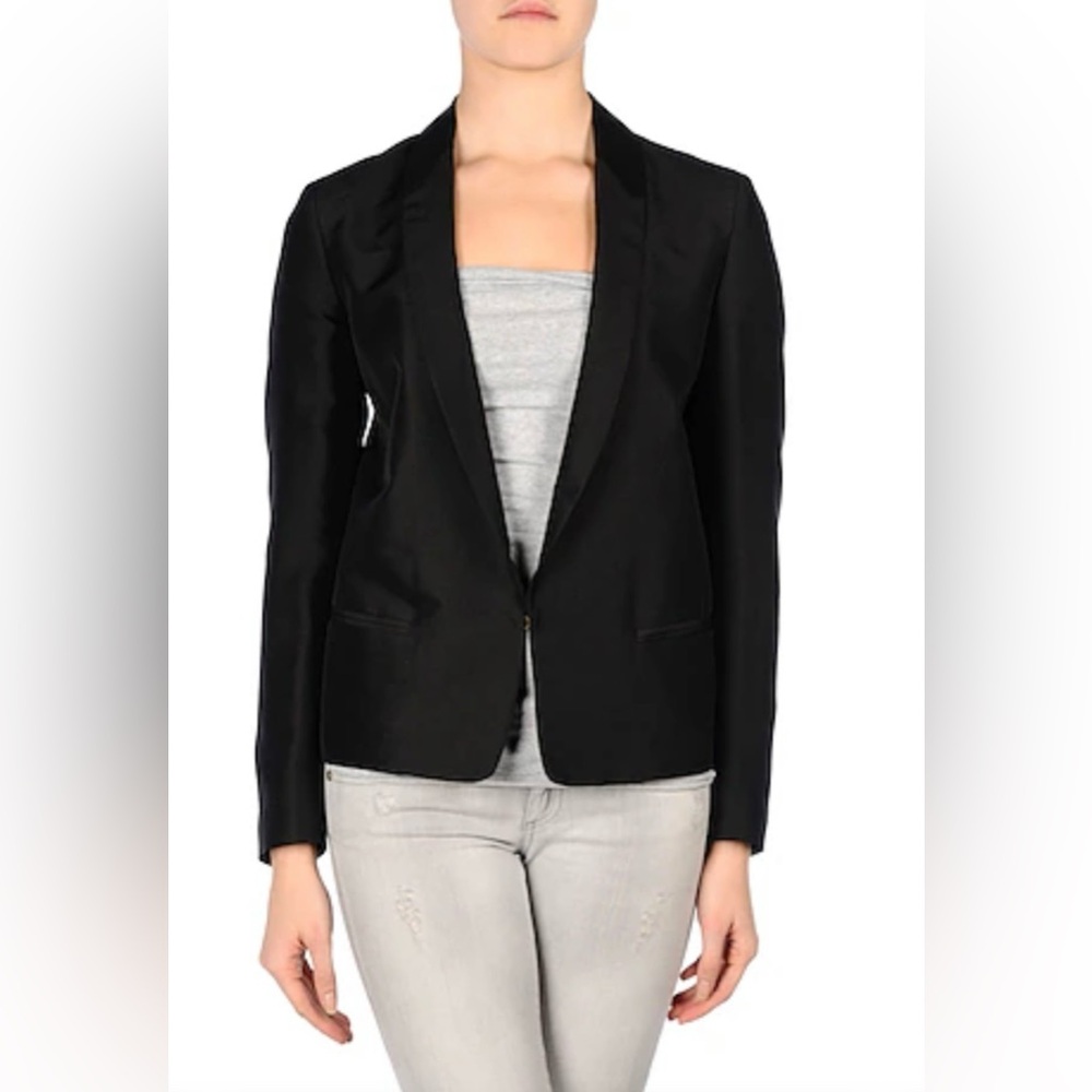 MAURO GRIFONI Open Front Blazer